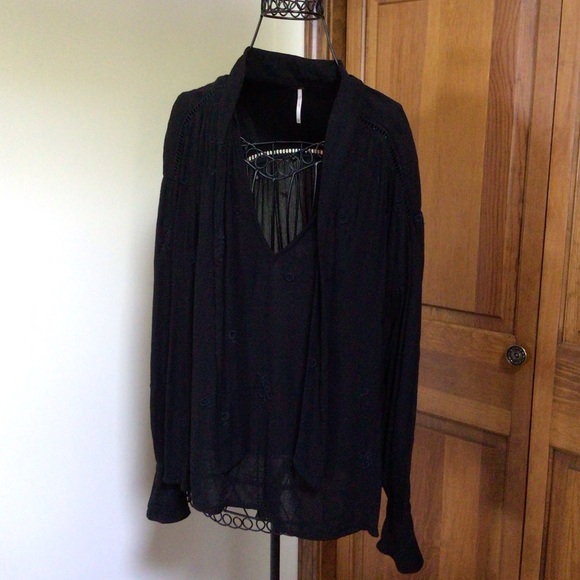 Free People Women's Wishful Moments Blouse, Small - Picture 5 of 6